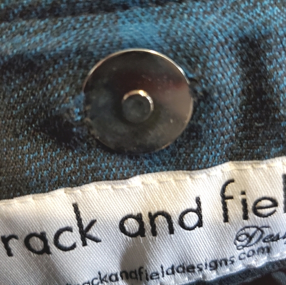 Blue and Grey Plaid Flannel Handbag - Picture 2 of 3